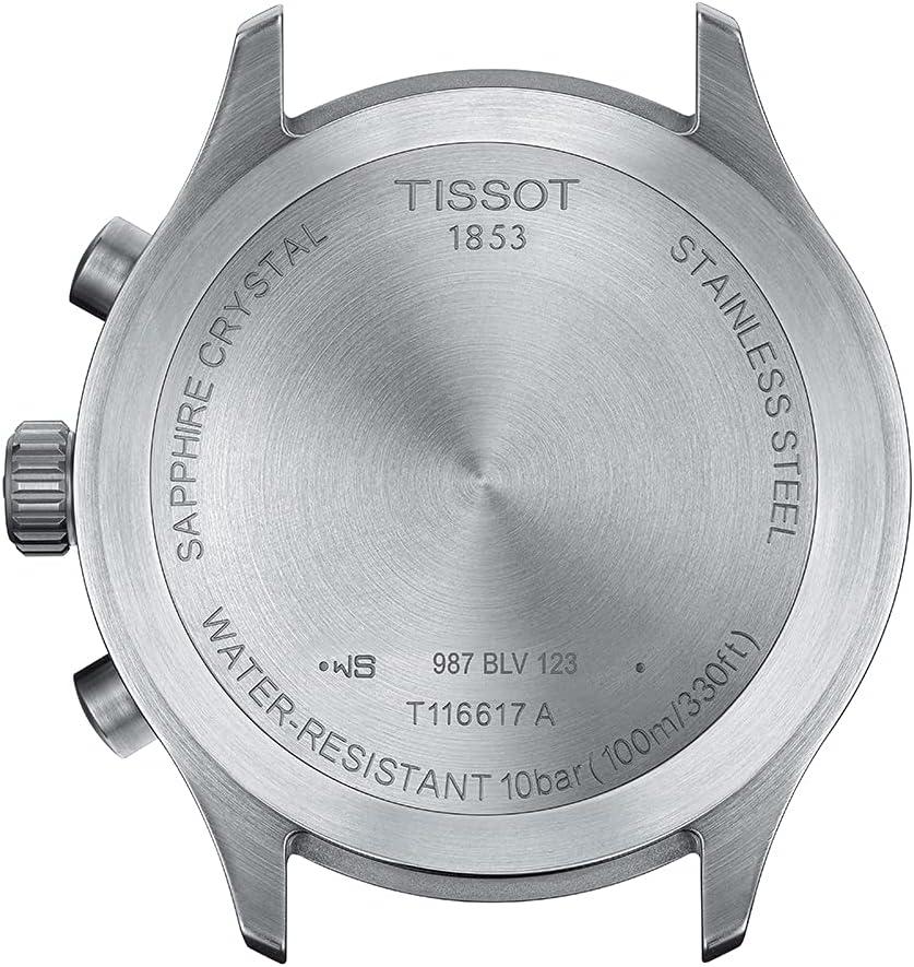 imageTissot Mens Chrono XL Vintage 316L Stainless Steel case Swiss Quartz Watch Brown Leather 22 T1166171604200