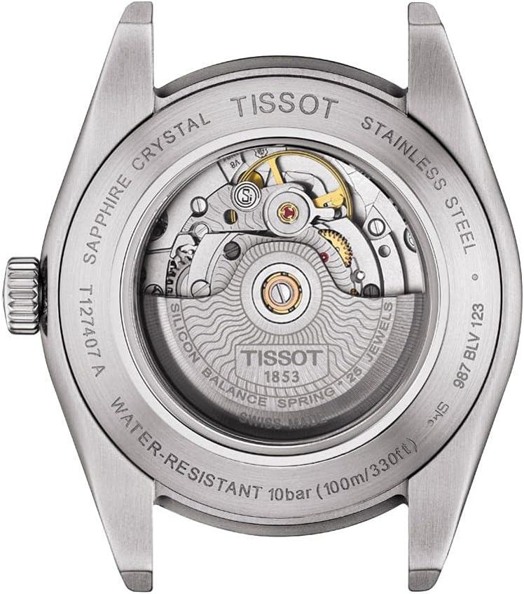 imageTissot Mens Gentleman Auto Swiss Automatic Dress Watch with Stainless Steel StrapGrey