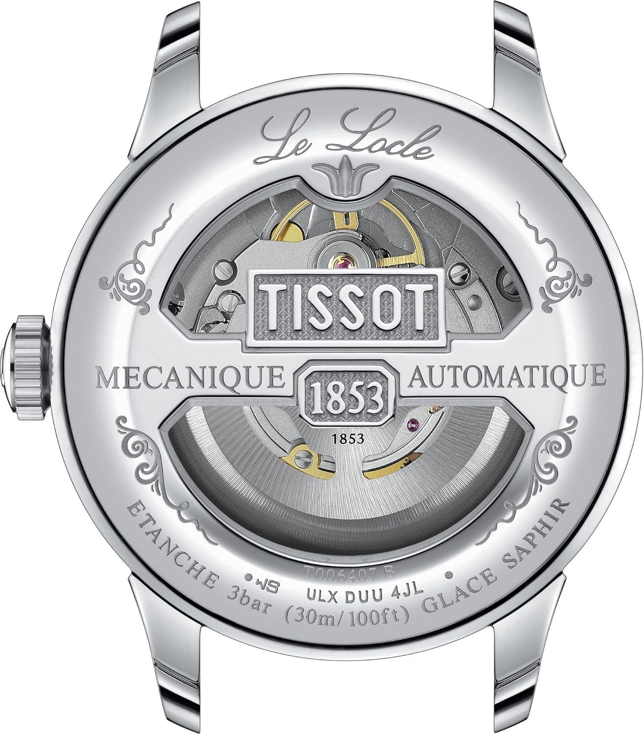imageTissot Mens Le Locle Powermatic 80 20th Anniversary 316L Stainless Steel case Automatic Watches Grey Stainless Steel 19 T0064071103303