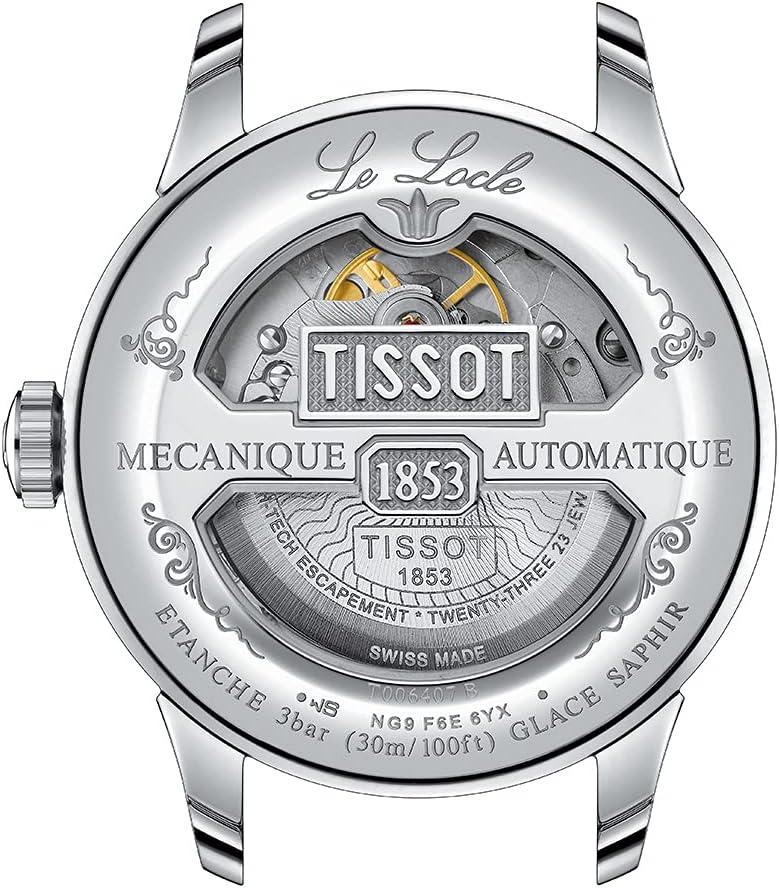 imageTissot Mens Le Locle Powermatic 80 316L Stainless Steel case Swiss Automatic Watch Grey Stainless Steel 19 T0064071104300