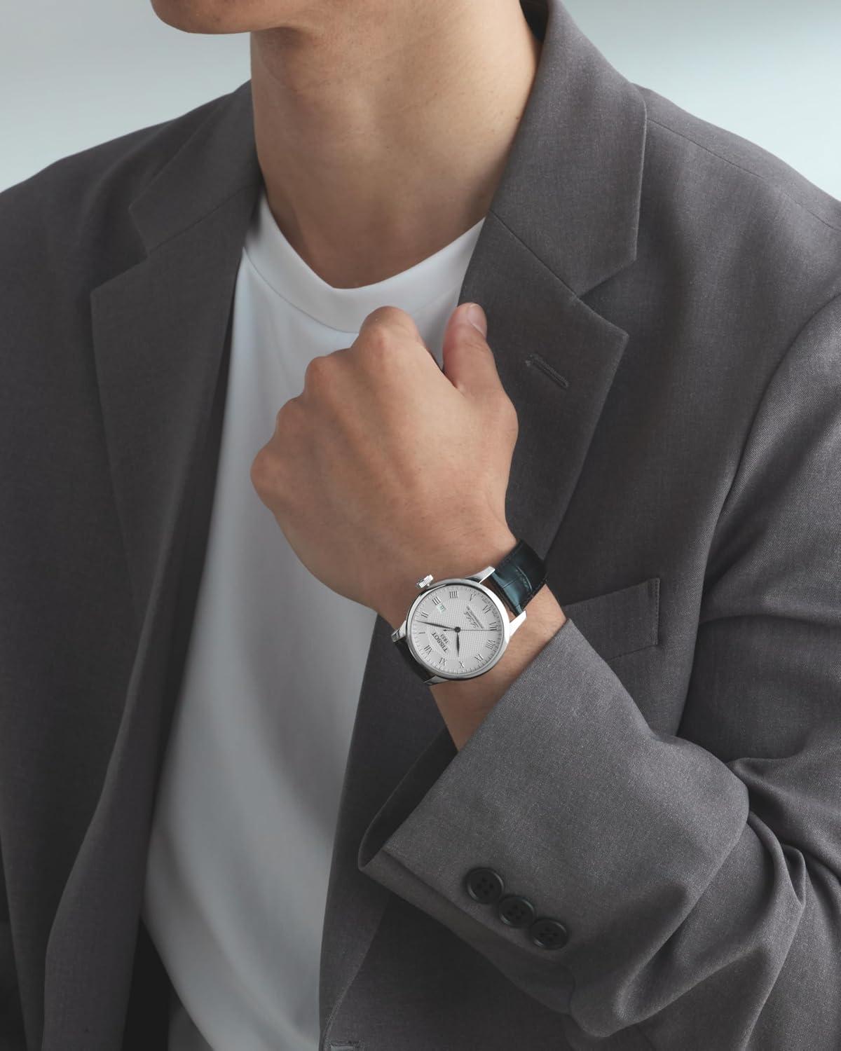 imageTissot Mens Le Locle Stainless Steel Dress WatchBlack