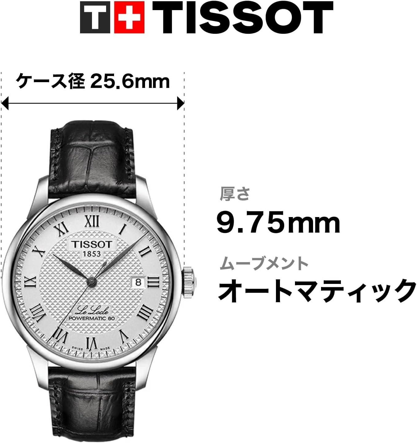imageTissot Mens Le Locle Stainless Steel Dress WatchBlack