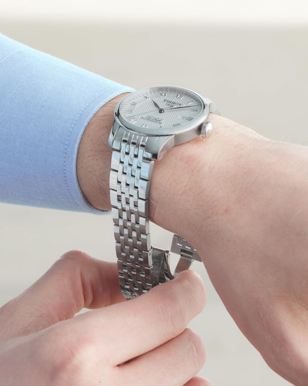 imageTissot Mens Le Locle Stainless Steel Dress WatchGrey