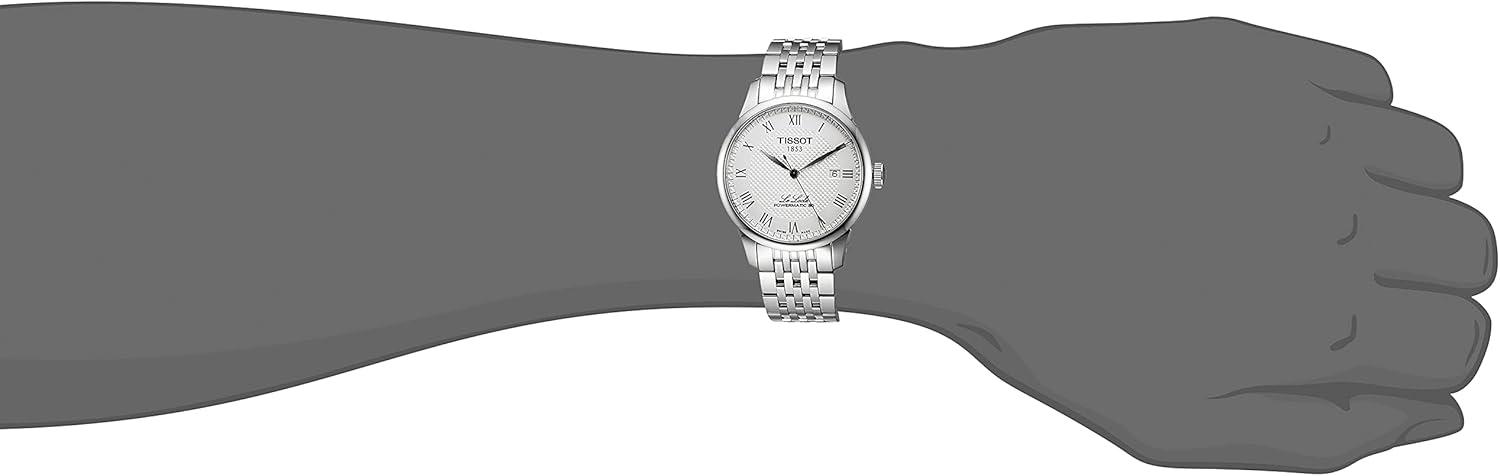 imageTissot Mens Le Locle Stainless Steel Dress WatchGrey