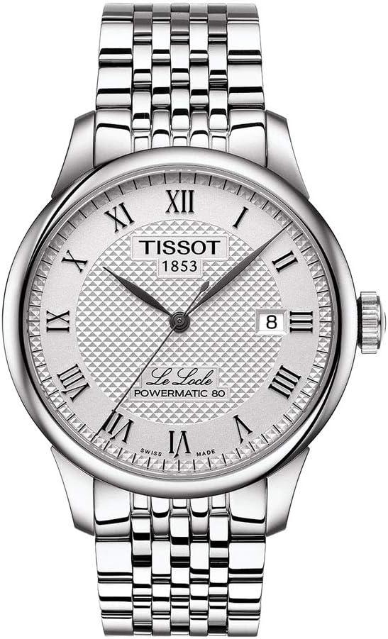 imageTissot Mens Le Locle Stainless Steel Dress WatchGrey
