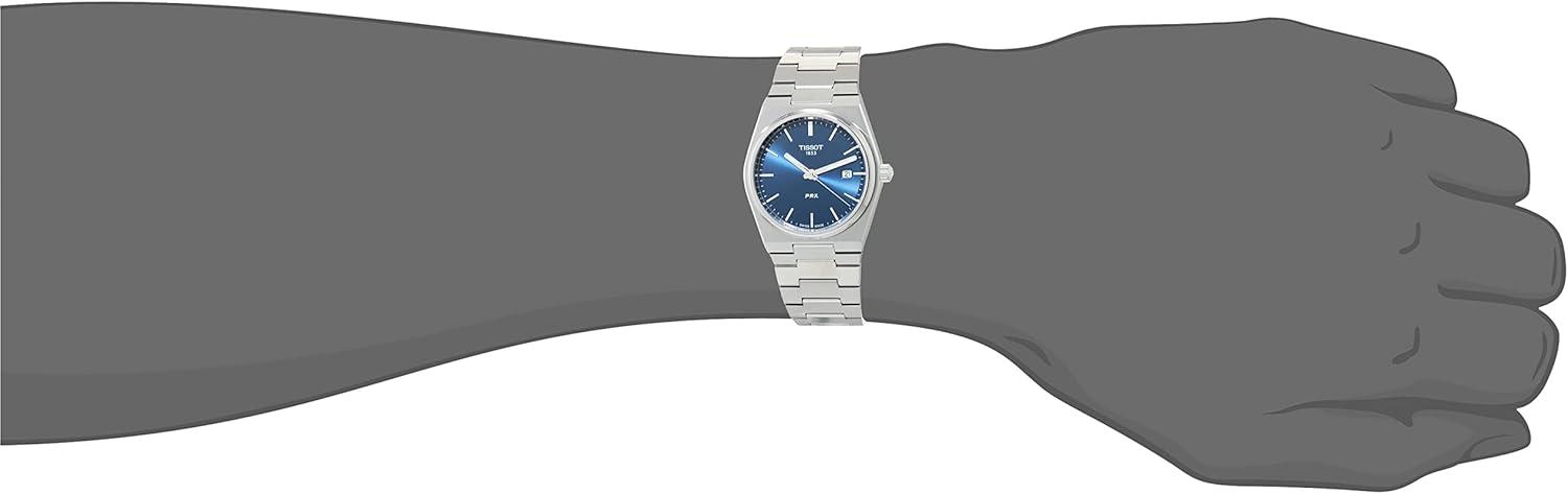 imageTissot Mens PRX 316L Stainless Steel Case Dress Watch Grey T1374101104100