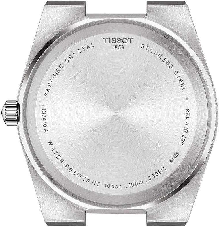 imageTissot Mens PRX 316L Stainless Steel Case Dress Watch Grey T1374101104100