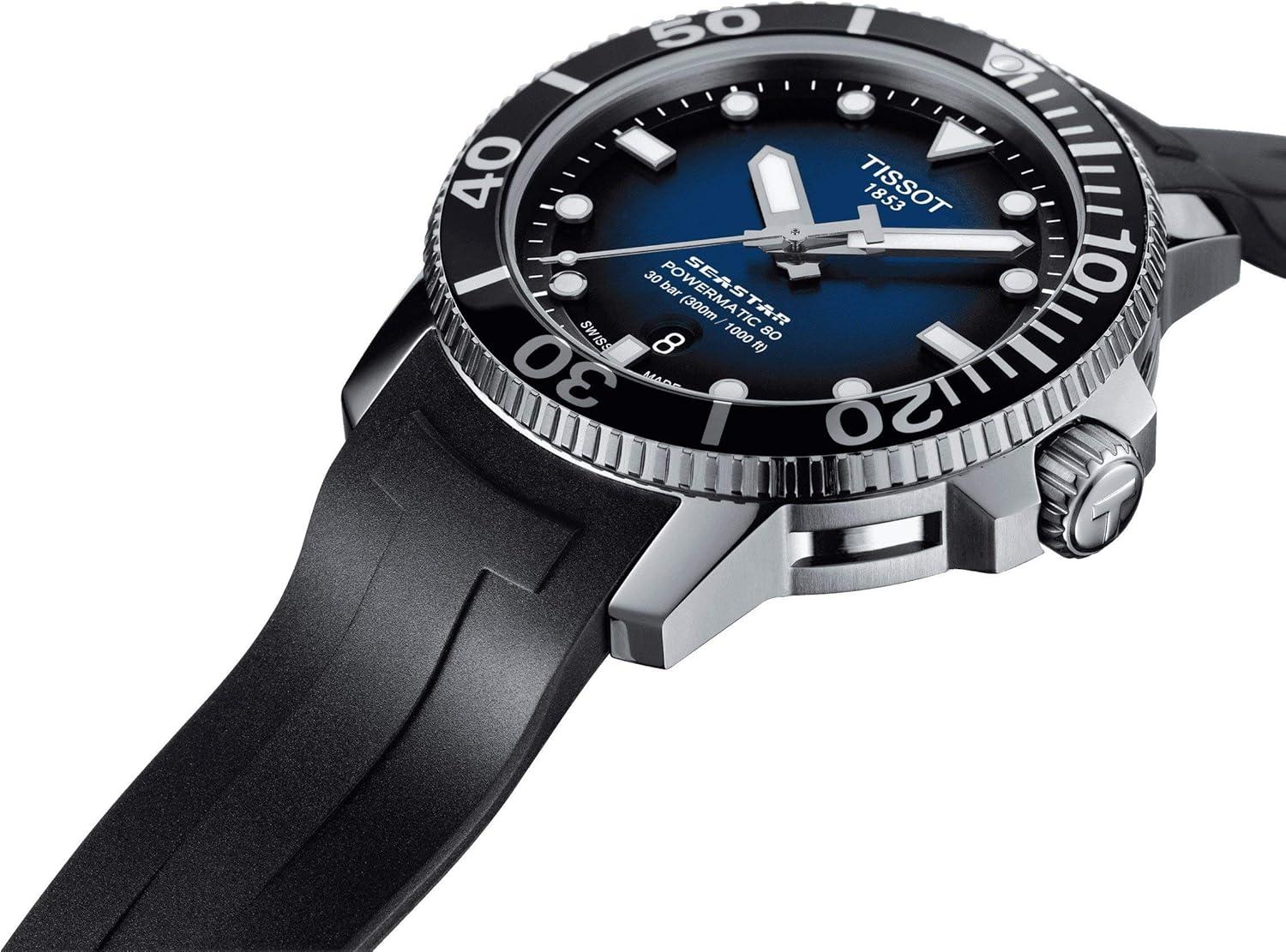 imageTissot Mens Seastar 6601000 Stainless Steel Casual WatchBlack