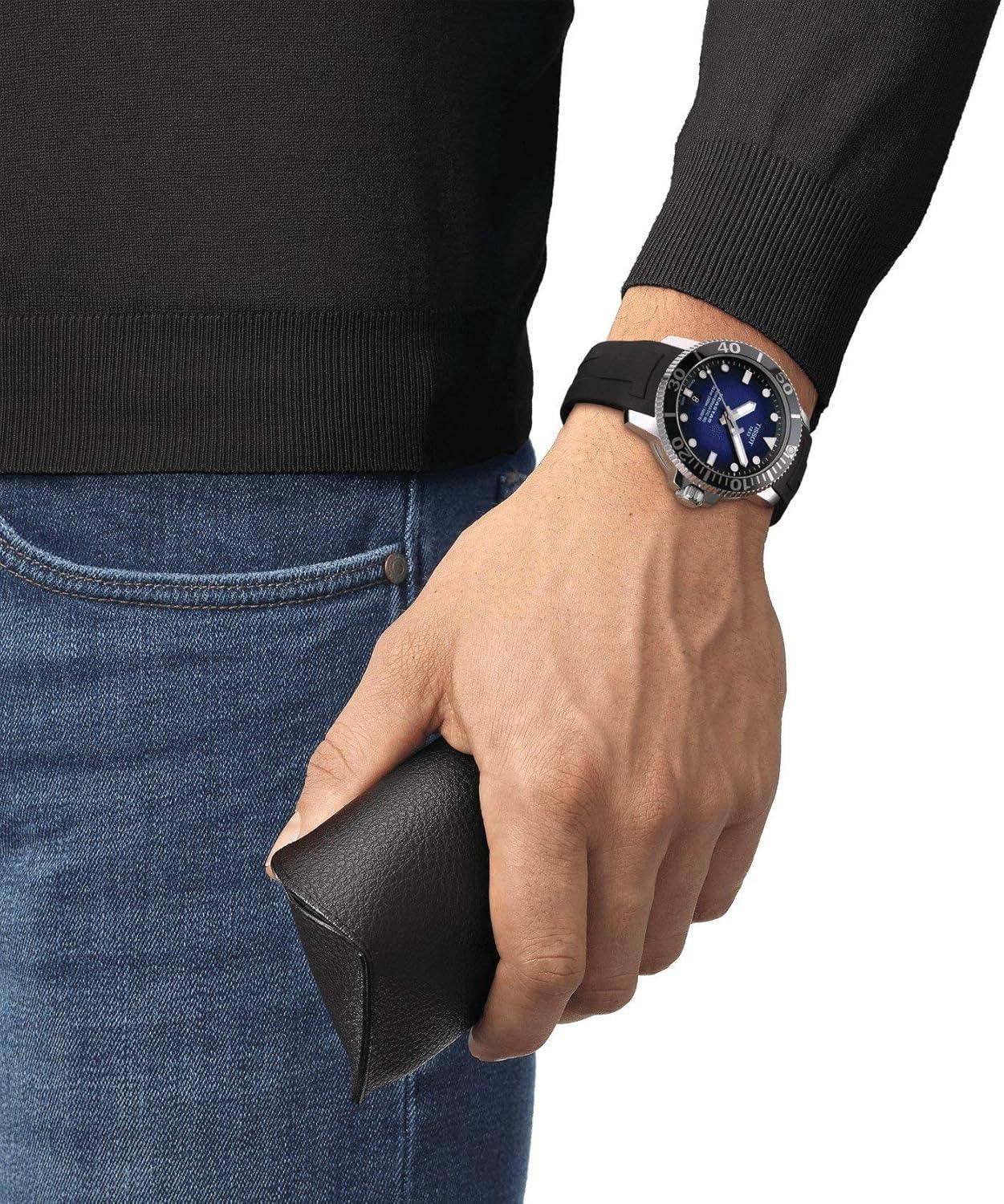 imageTissot Mens Seastar 6601000 Stainless Steel Casual WatchBlack