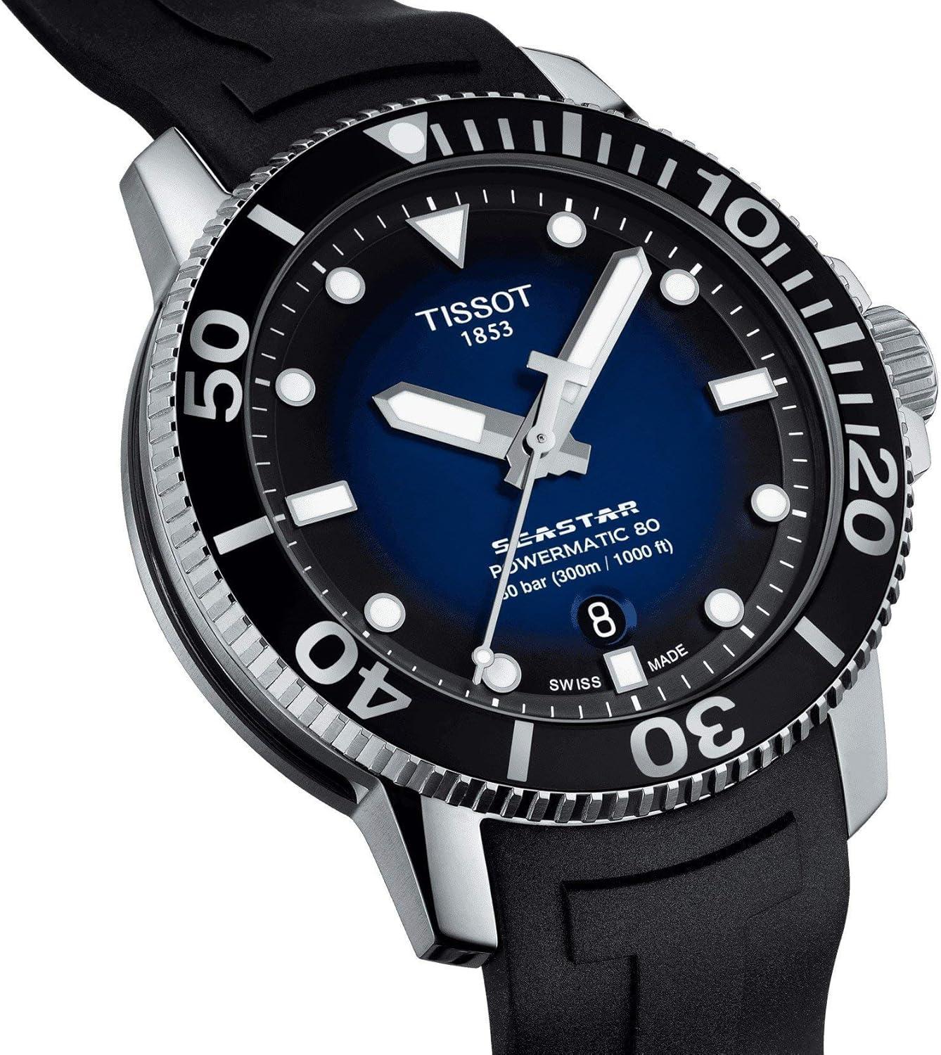 imageTissot Mens Seastar 6601000 Stainless Steel Casual WatchBlack