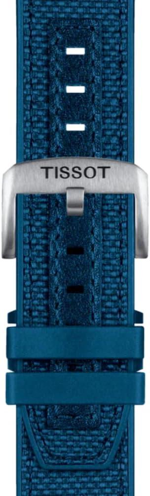 imageTissot Mens TTouch Connect Solar antimagnetic Titanium case Quartz Watch Blue Textile 23 T1214204705106