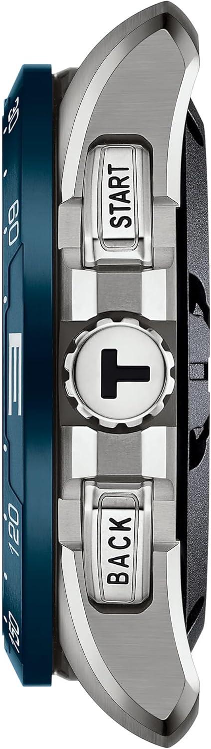 imageTissot Mens TTouch Connect Solar antimagnetic Titanium case Quartz Watch Blue Textile 23 T1214204705106