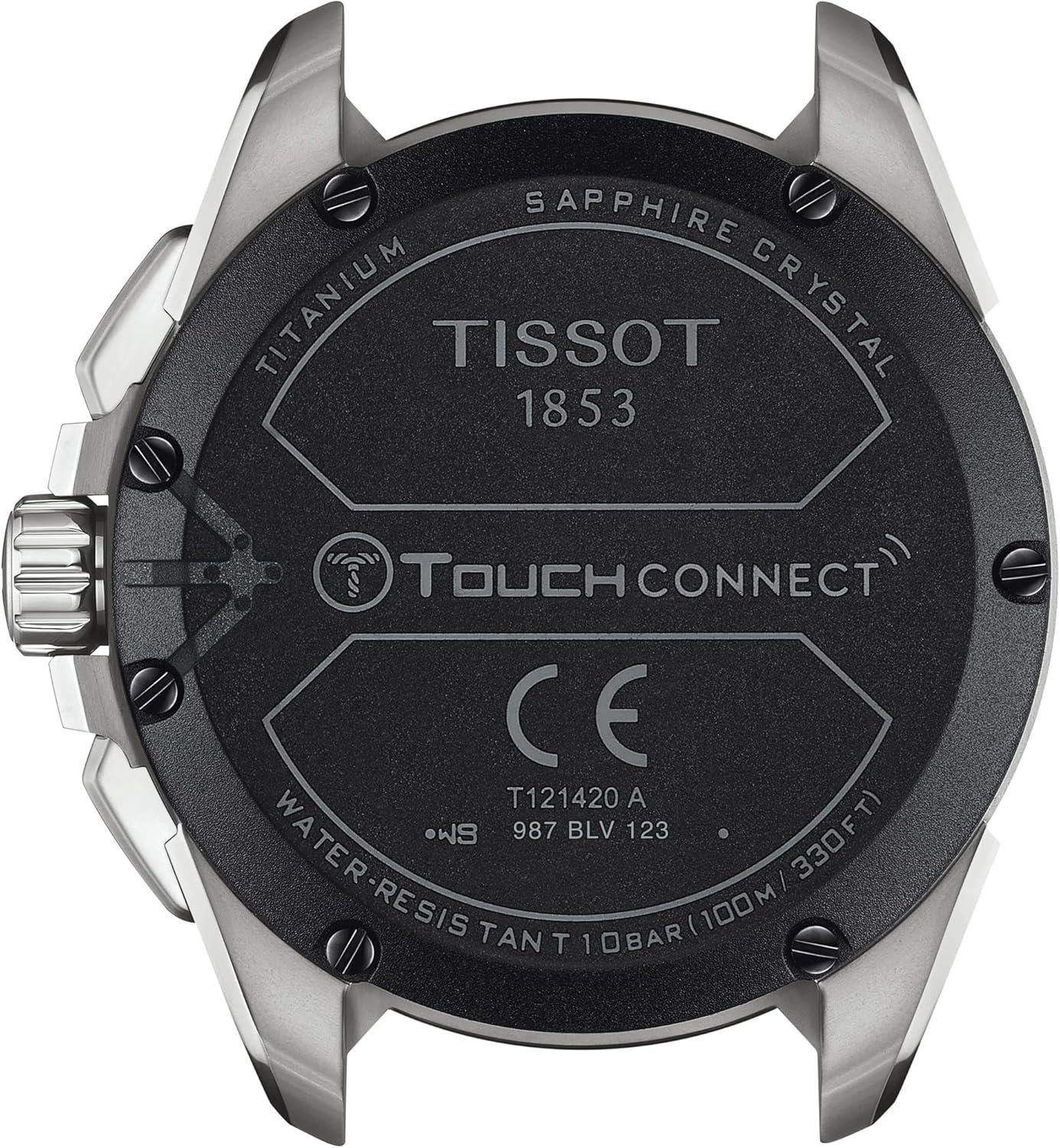 imageTissot Mens TTouch Connect Solar antimagnetic Titanium case Quartz Watches Beige Textile 23 T1214204705107