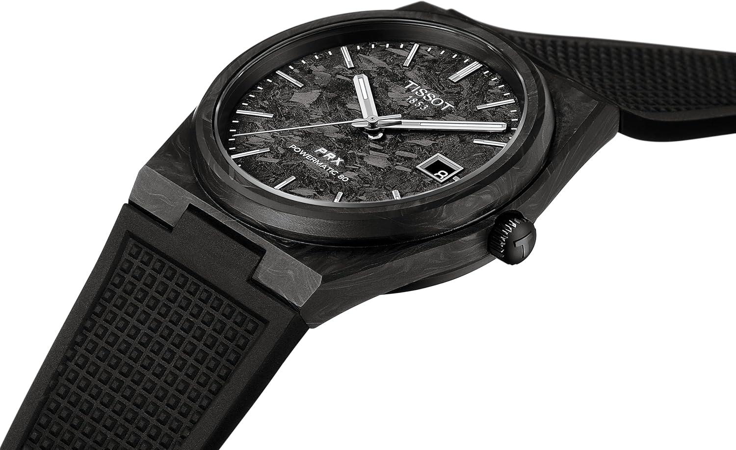 imageTissot PRX Powermatic 80 Swiss Automatic Watch for Men 40mm Forged Carbon Case T1379079720100