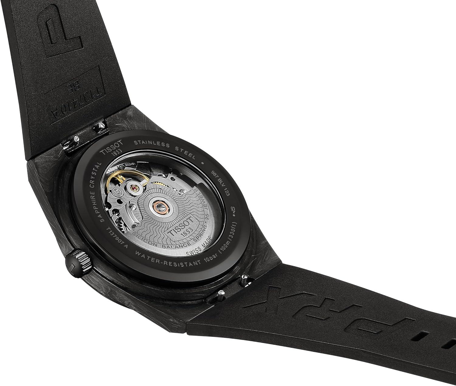 imageTissot PRX Powermatic 80 Swiss Automatic Watch for Men 40mm Forged Carbon Case T1379079720100