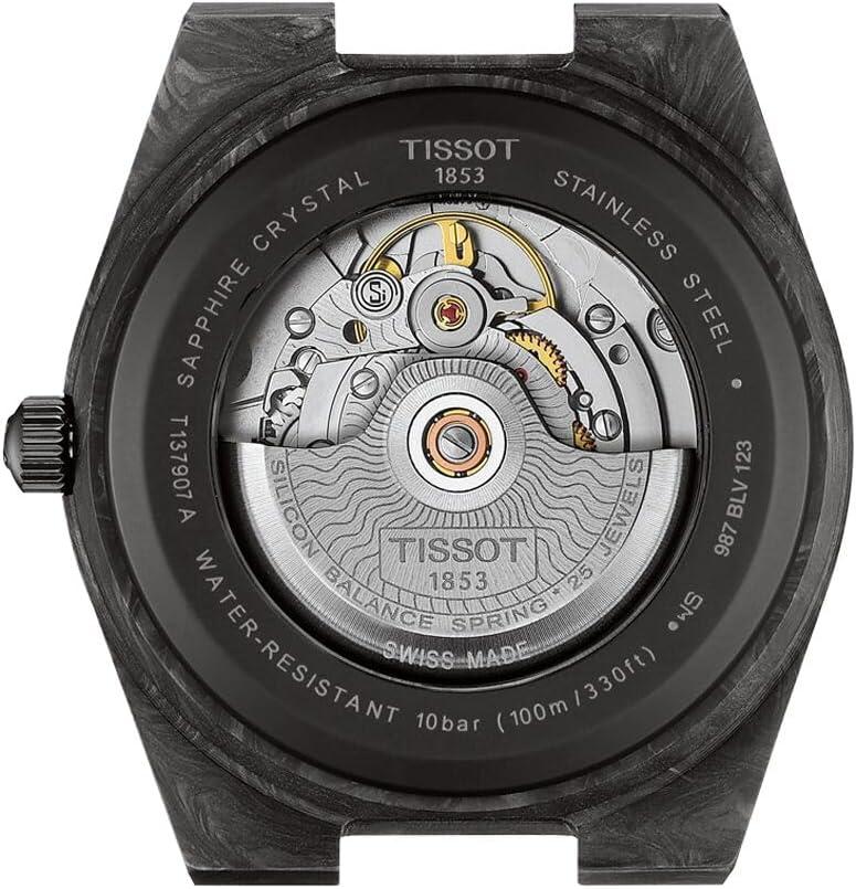 imageTissot PRX Powermatic 80 Swiss Automatic Watch for Men 40mm Forged Carbon Case T1379079720100
