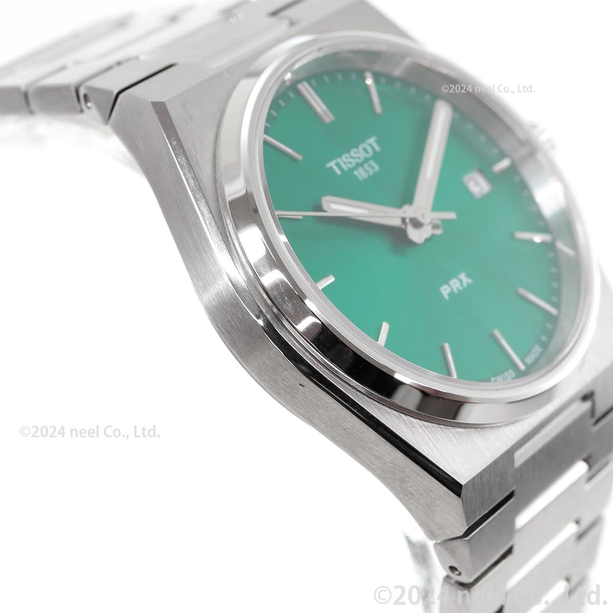 imageTissot PRX Swiss Quartz Unisex Watch Green Dial Stainless Steel 35 mm Case T1372101108100