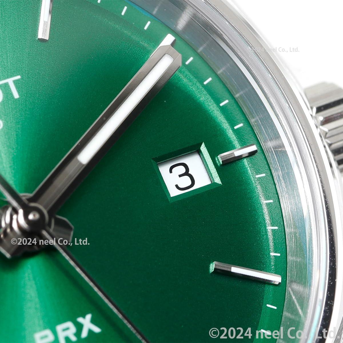 imageTissot PRX Swiss Quartz Unisex Watch Green Dial Stainless Steel 35 mm Case T1372101108100