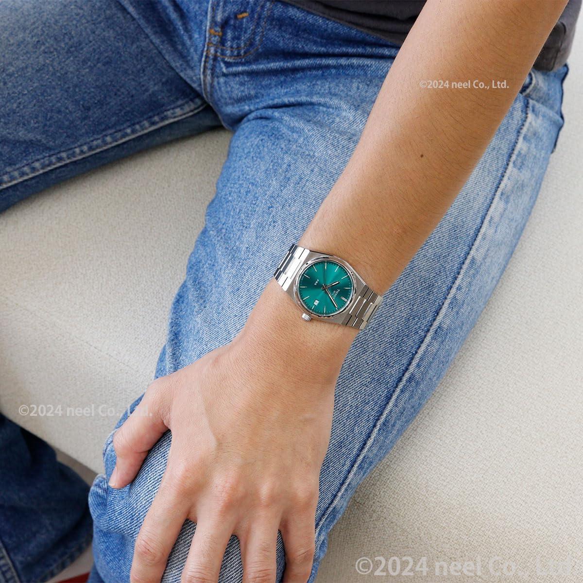 imageTissot PRX Swiss Quartz Unisex Watch Green Dial Stainless Steel 35 mm Case T1372101108100