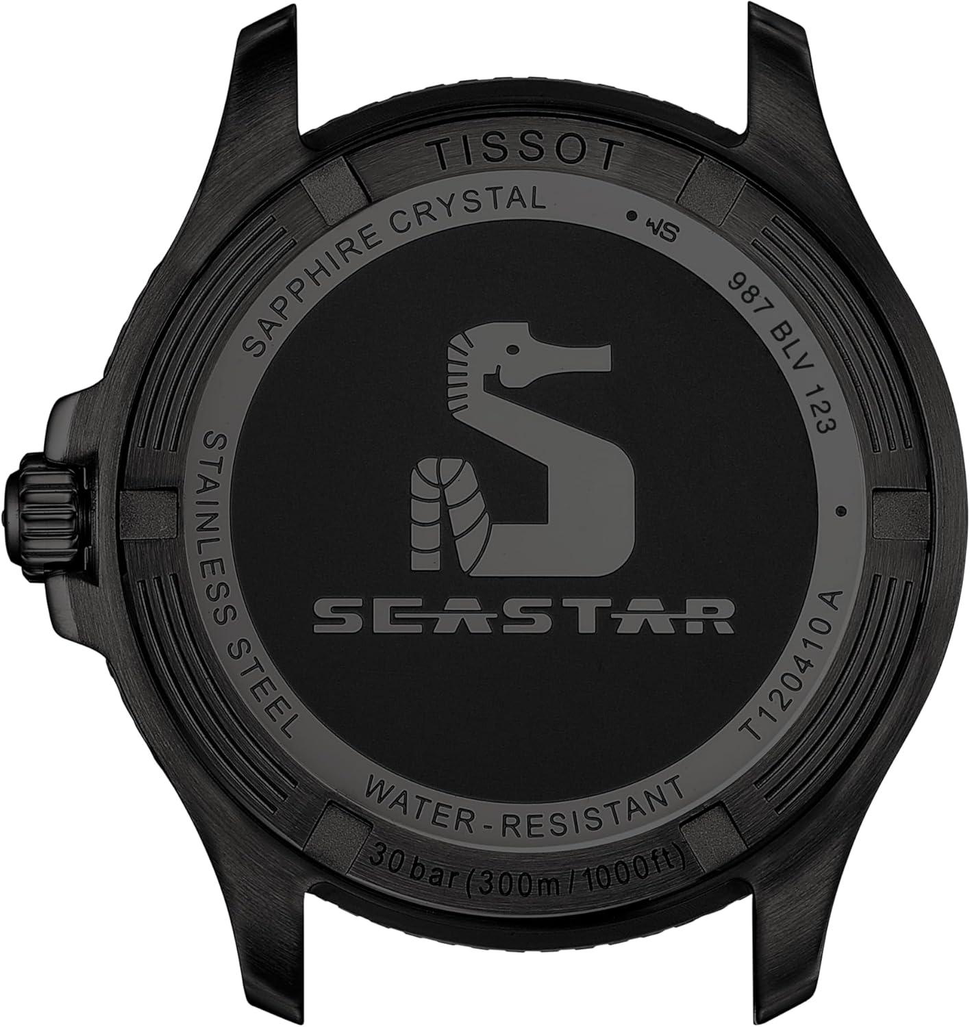 imageTissot Quartz 40mm RedBlack Dial Mens Watch Seastar 1000 T1204103342100Red