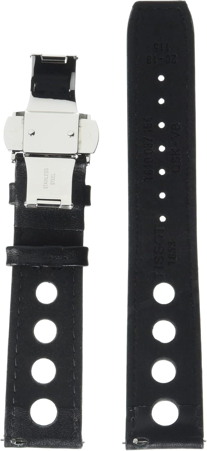 imageTissot T852037163 20mm Lug Black Leather Strap
