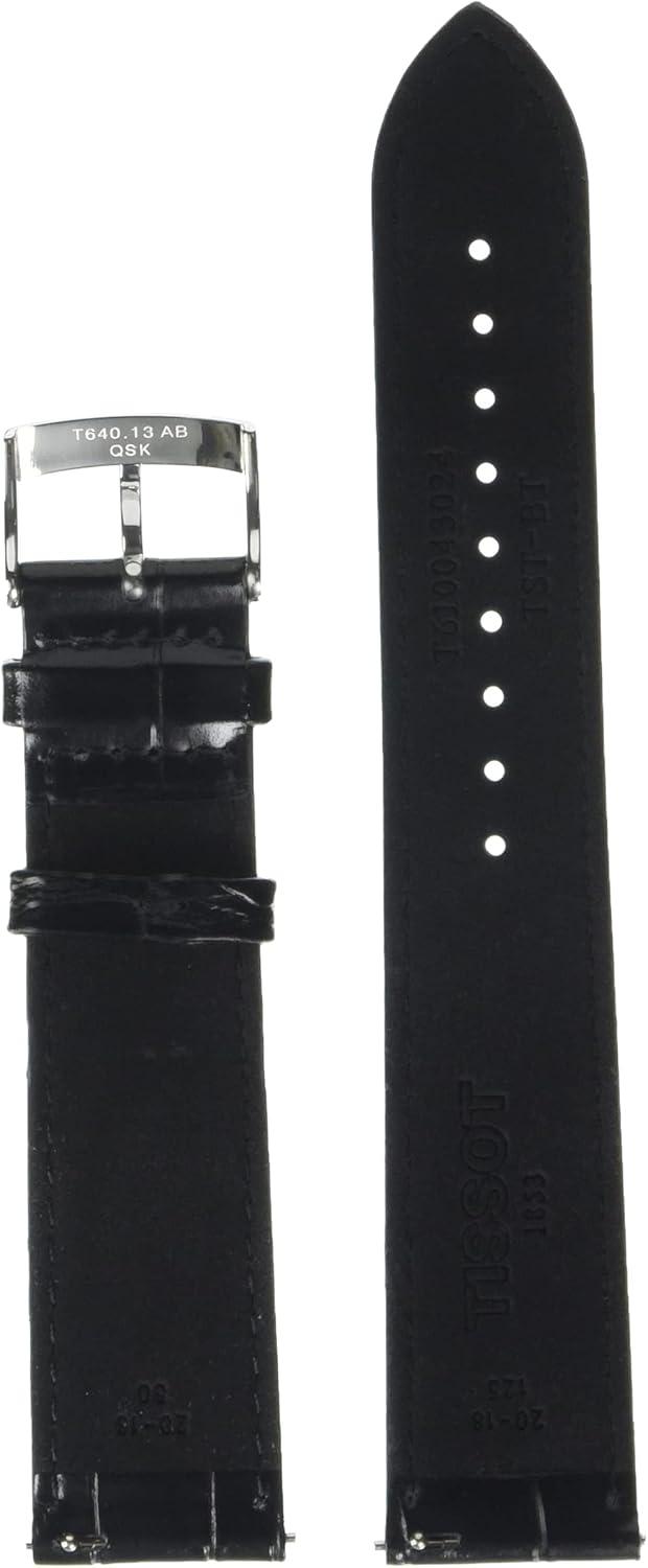 imageTissot T852043012 20mm Lug Black Leather Strap