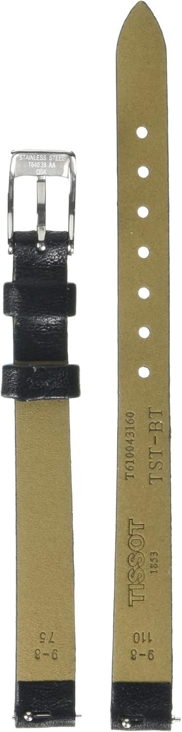 imageTissot T852043159 9mm Lug Black Leather Strap