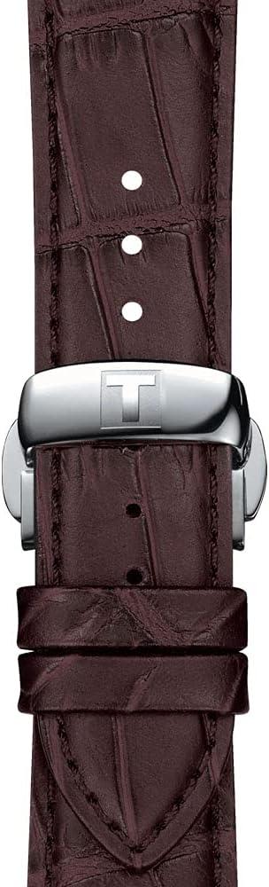 imageTissot T852045399 21mm Lug Brown Leather Strap