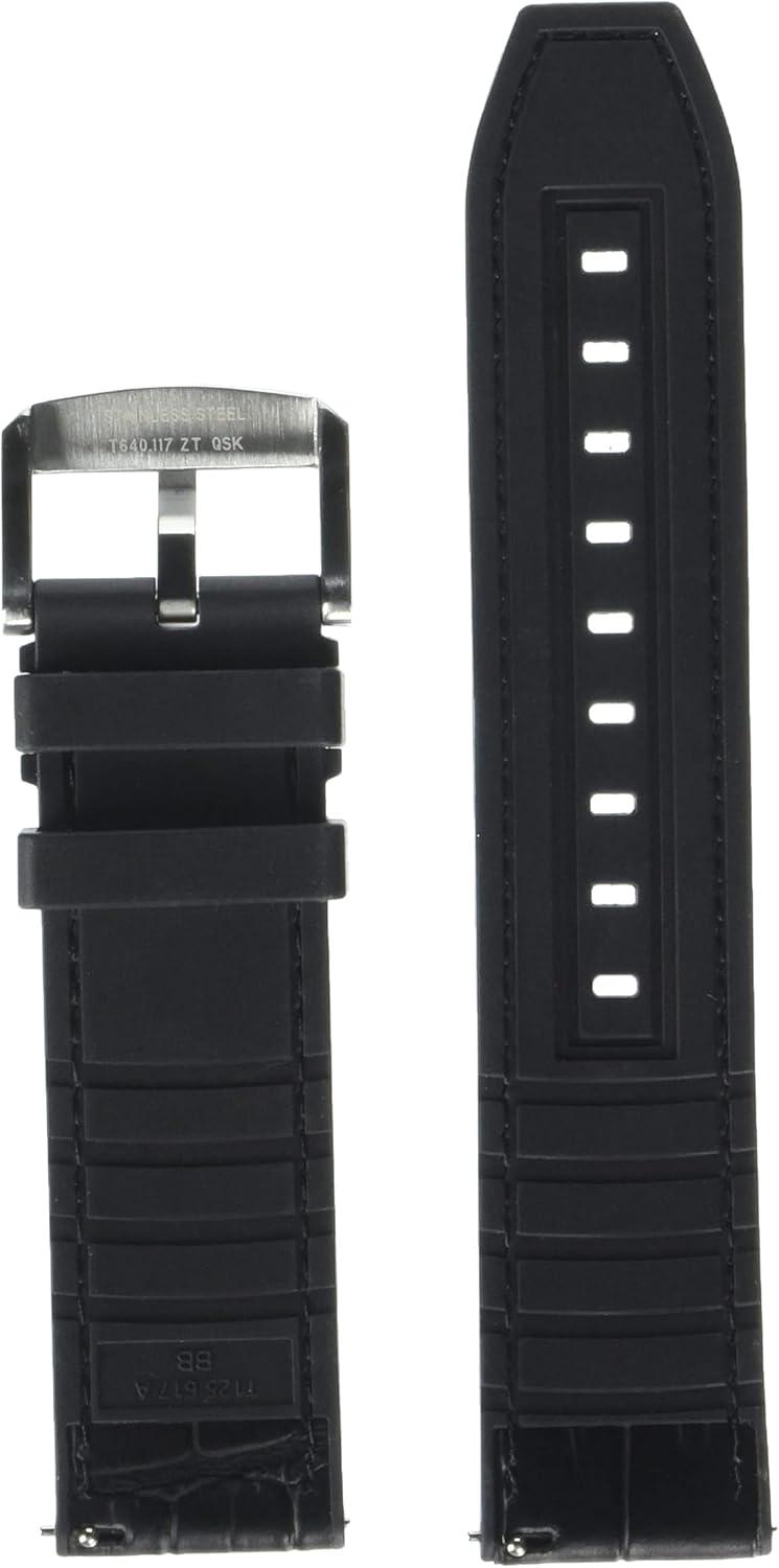 imageTissot T852046761 22mm Lug Black Leather Strap