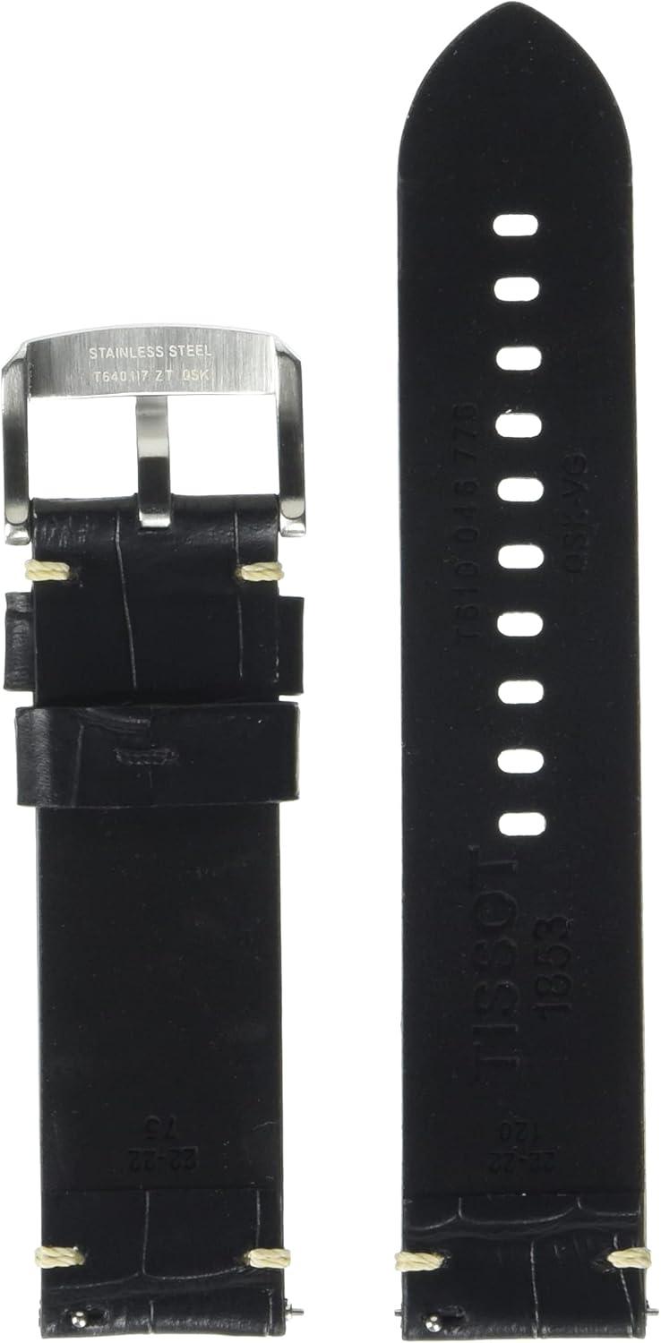 imageTissot T852046775 22mm Lug Black Leather Strap