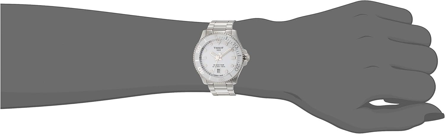 imageTissot Unisex Seastar 1000 36mm 316L Stainless Steel case Quartz Watch Grey Stainless Steel 18 T1202101101100