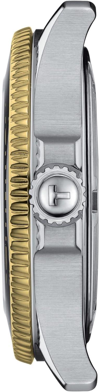imageTissot Unisex Seastar 1000 36mm 316L Stainless Steel case with Yellow Gold PVD Coating Quartz Watch Grey Stainless Steel 18 T1202102105100