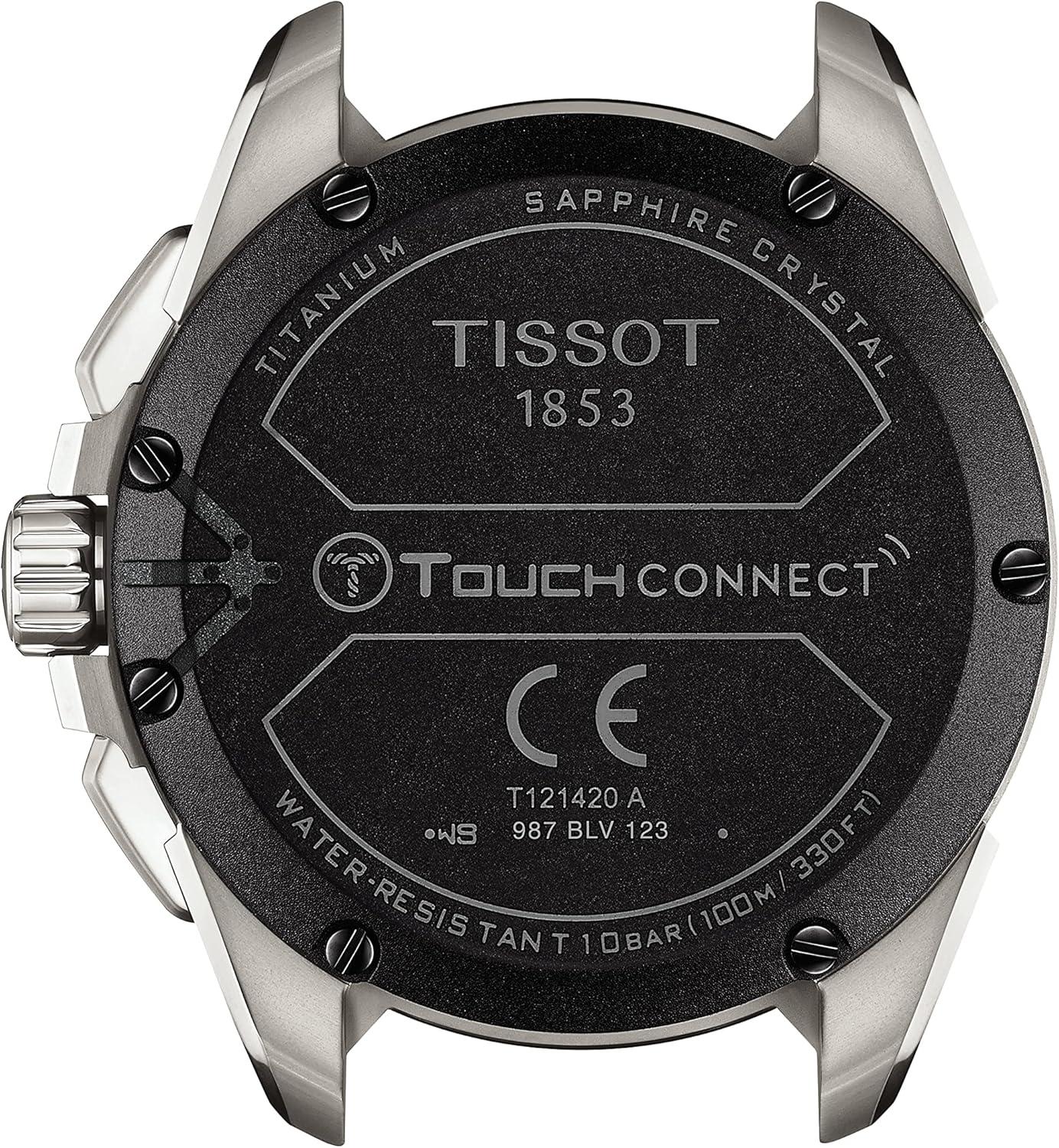 imageTissot Unisex TTouch Connect Solar Antimagnetic Titanium Case Swiss Tactile Quartz Watch with Strap Grey 23 Model T1214204405100