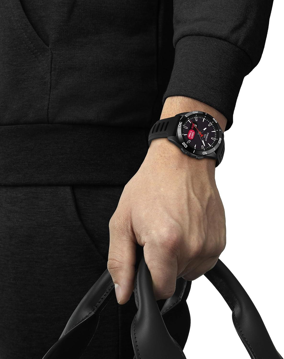 imageTissot Unisex TTouch Connect Sport Titanium case with Black PVD Coating Quartz Watches Black Silicone 21 T1534204705104