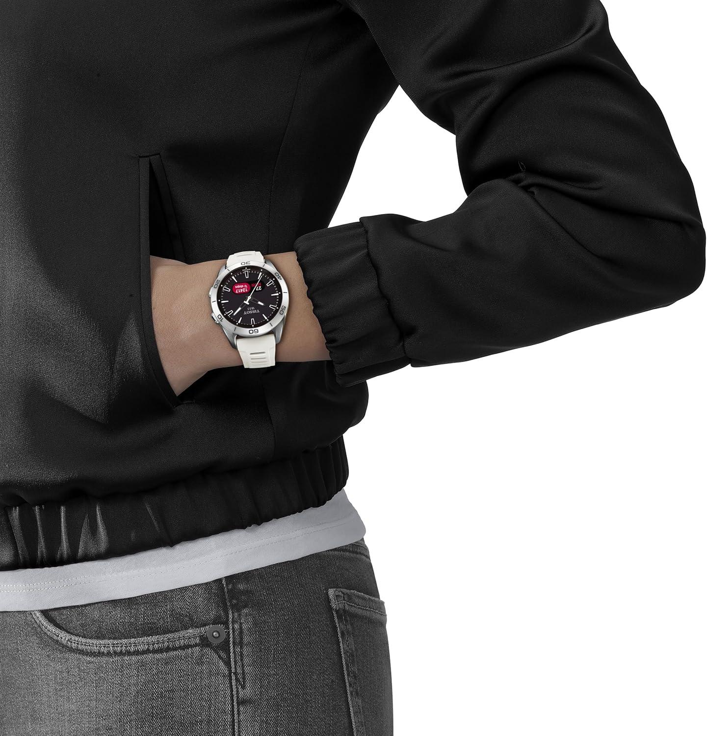 imageTissot Unisex TTouch Connect Sport antimagnetic Titanium case Quartz Watches White Silicone 21 T1534204705103