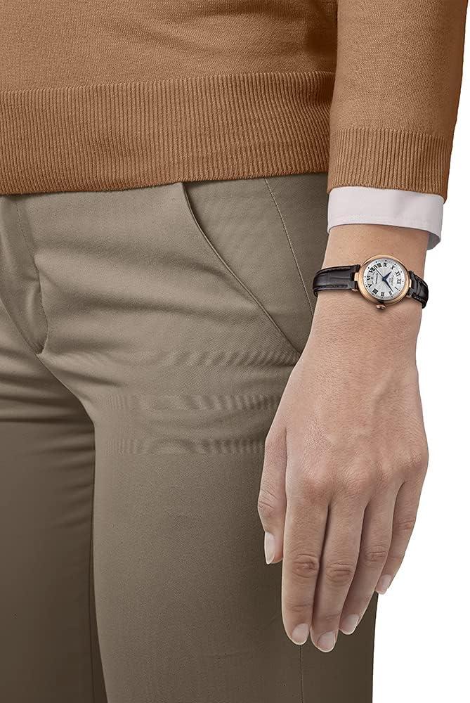 imageTissot Womens Bellissima Automatic 316L Stainless Steel case with Rose Gold PVD Coating Swiss Automatic Watch Brown Leather 5 T1262073601300