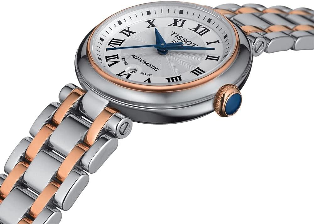 imageTissot Womens Bellissima Automatic 316L Stainless Steel case with Rose Gold PVD Coating Swiss Automatic Watch Grey Stainless Steel 5 T1262072201300