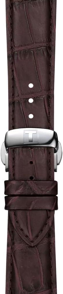 imageTissot mens Gentleman Auto Stainless Steel Dress Watch Brown T1274071605101