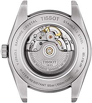 imageTissot mens Gentleman Stainless Steel Dress Watch Black T1274071605100