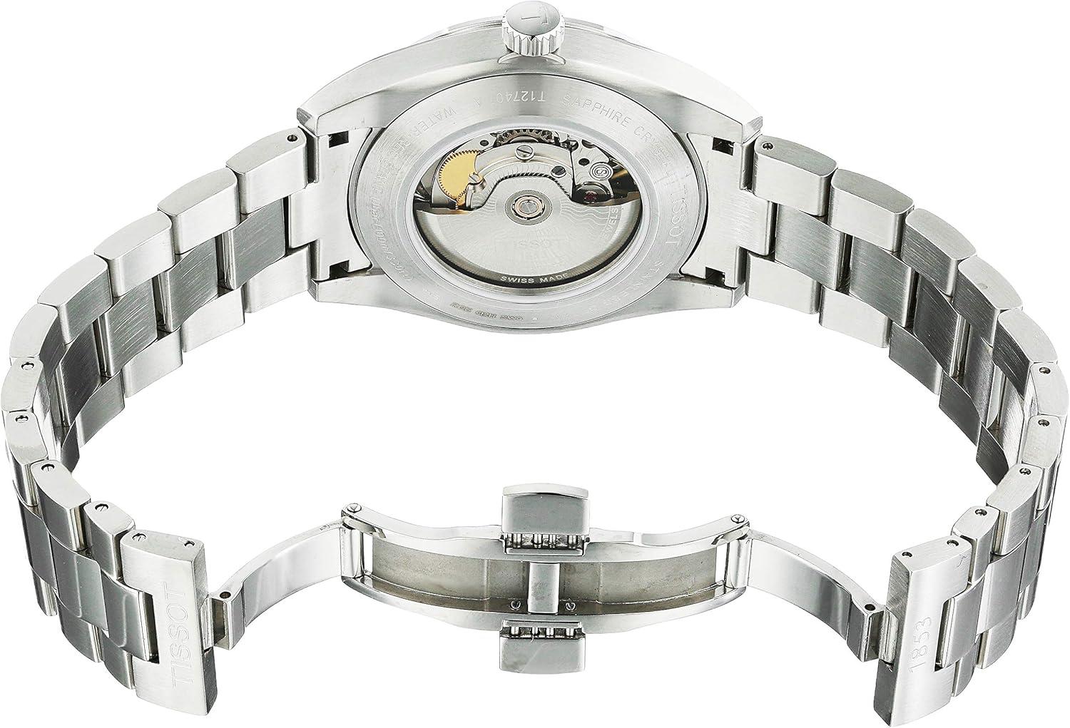 imageTissot mens Gentleman Stainless Steel Dress Watch Grey T1274071105100