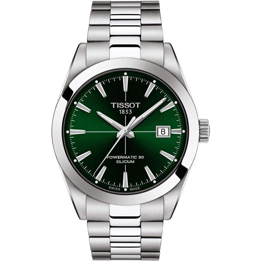 imageTissot Mens Gentleman Auto Swiss Automatic Dress Watch with Stainless Steel StrapGrey