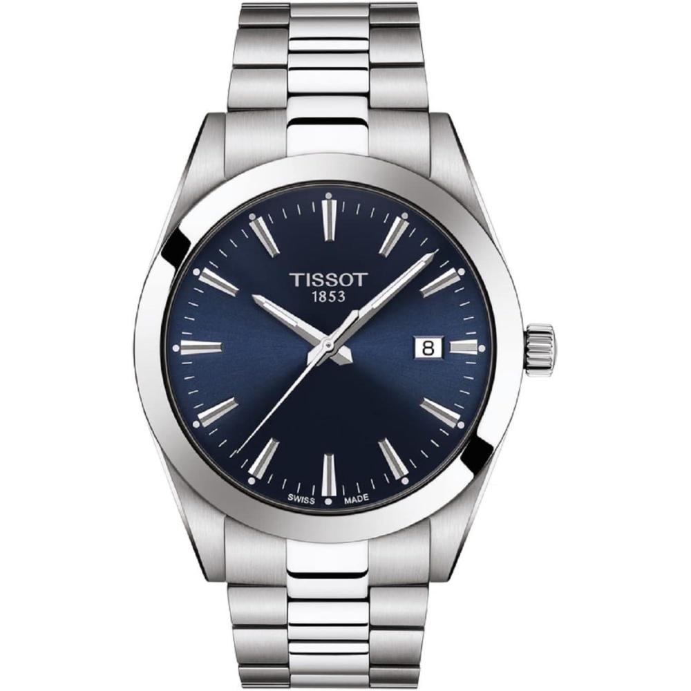 imageTissot Mens Gentleman Stainless Steel Dress Watch GreyGrey