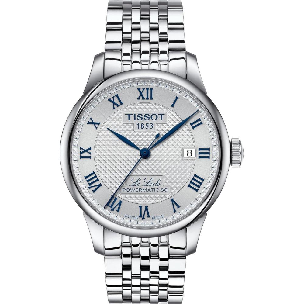 imageTissot Mens Le Locle Powermatic 80 20th Anniversary 316L Stainless Steel case Automatic Watches Grey Stainless Steel 19 T0064071103303