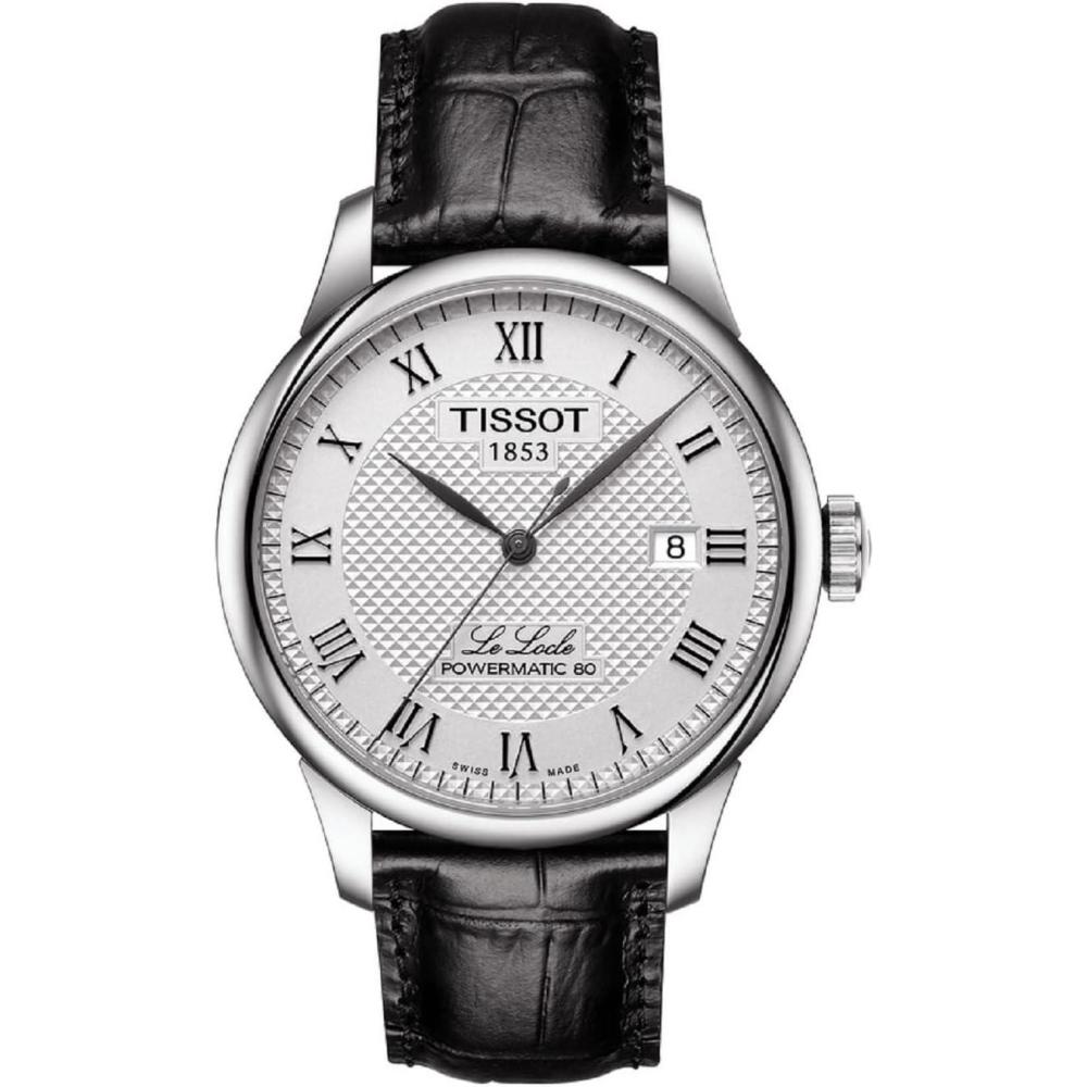 imageTissot Mens Le Locle Stainless Steel Dress WatchBlack