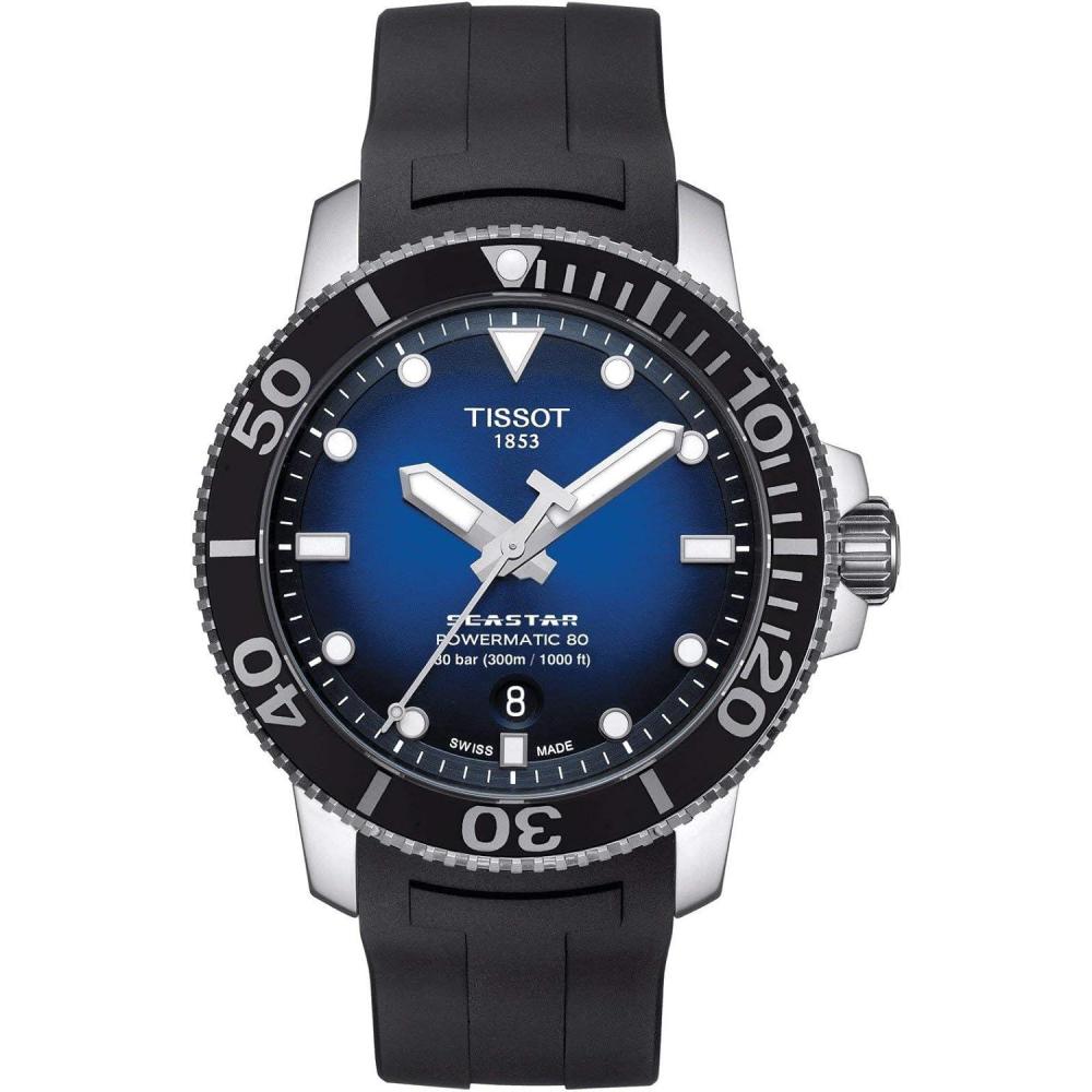 imageTissot Mens Seastar 6601000 Stainless Steel Casual WatchBlack