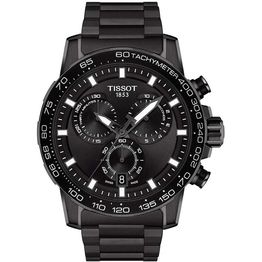imageTissot Mens Supersport Chrono Stainless Steel Casual WatchBlack