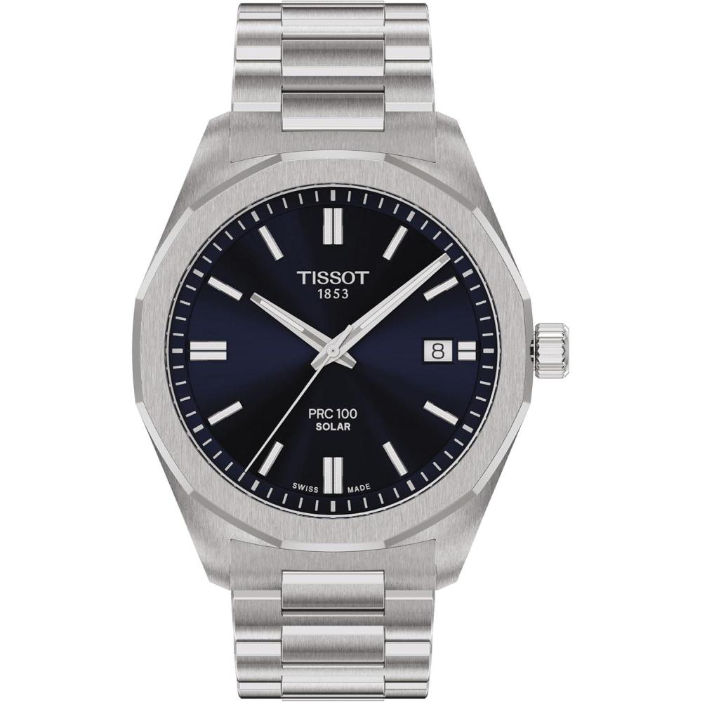 imageTissot PRC 100 Solar Blue 39mm Watch for Men T1514221104100