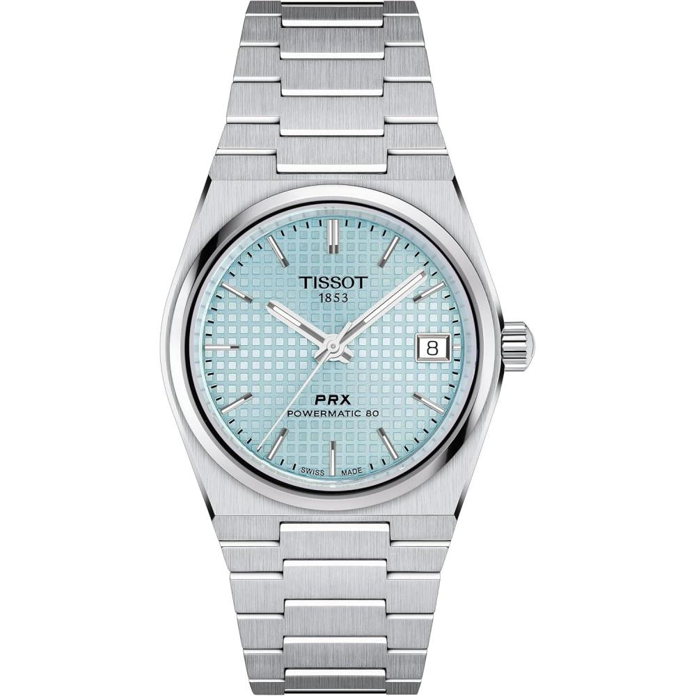 imageTissot PRX Powermatic 80 35mm Swiss Automatic Watch for Men ampamp Women Stainless Steel T1372071135100