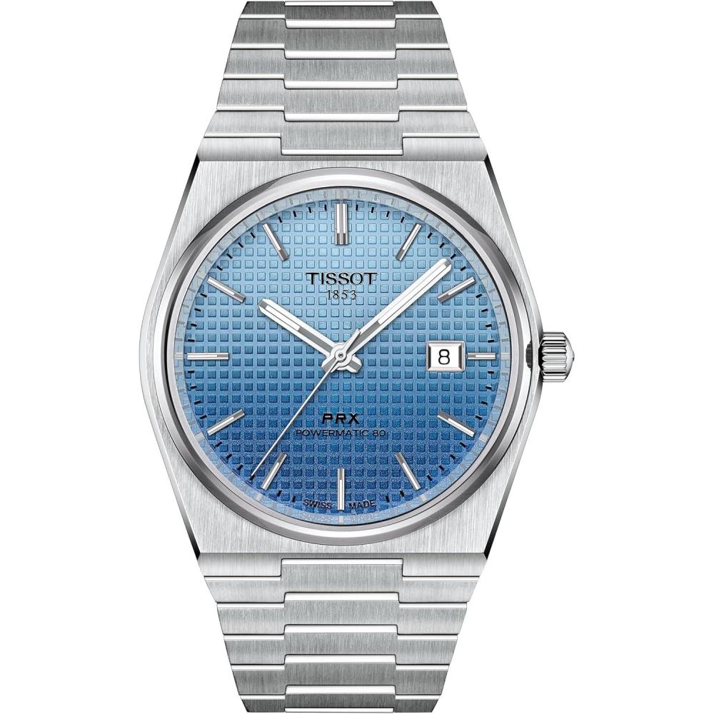 imageTissot PRX Powermatic 80 40mm Swiss Automatic Watch for Men Stainless Steel case Blue Gradient Dial T1374071135101