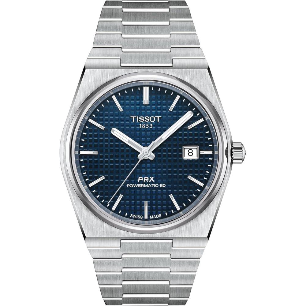 imageTissot PRX Swiss Automatic Watch for Men Blue Dial Stainless Steel 40 mm Case T1374071104100